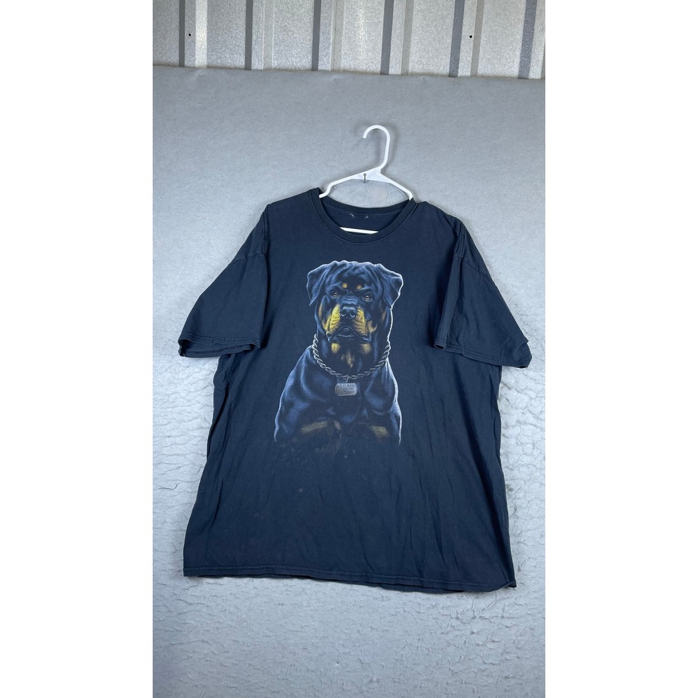 Unbranded Rottweiler Graphic T-Shirt Mens XL Black Good Fear Is For Others Tee